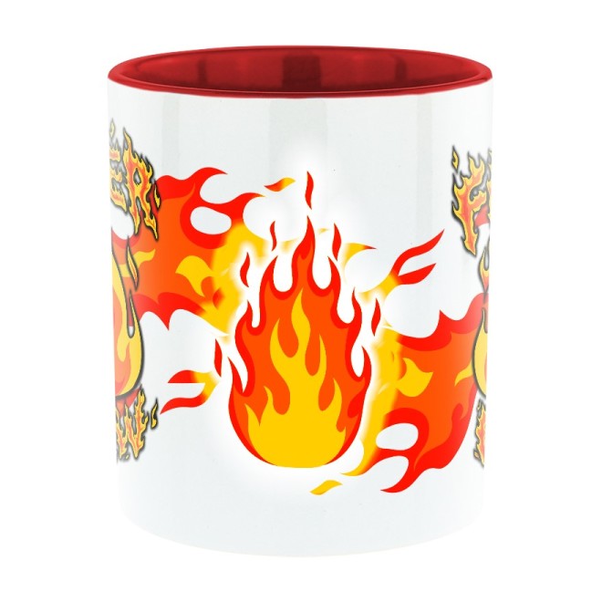 Feuer CREW Bi-Color Tasse rot