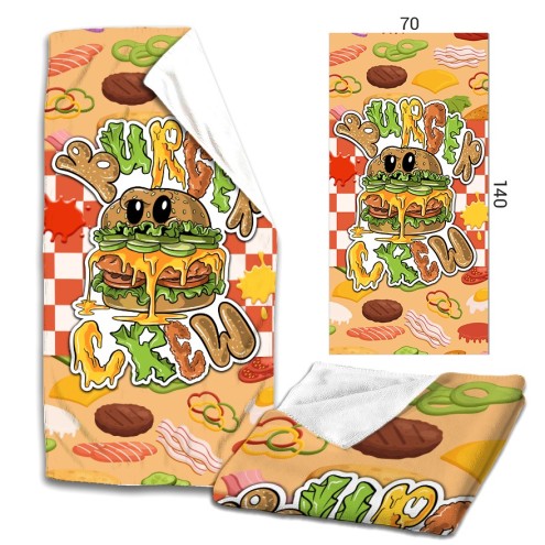 Burger CREW Microfaser Badetuch