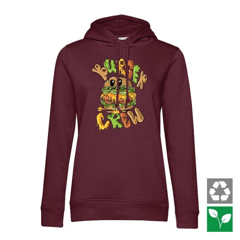 Burger CREW Organic Hoodie women