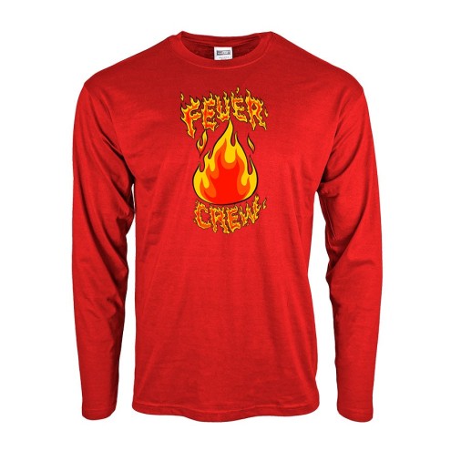 Feuer CREW Baumwoll Langarm Shirt