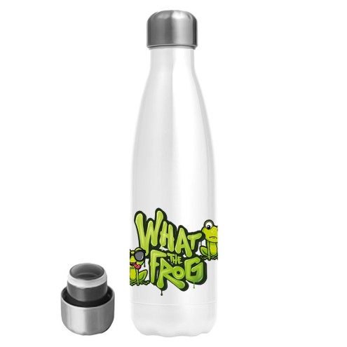 What The Frog Edelstahl Trinkflasche 500ml