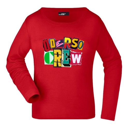 OderSo CREW Baumwoll Langarm Shirt women