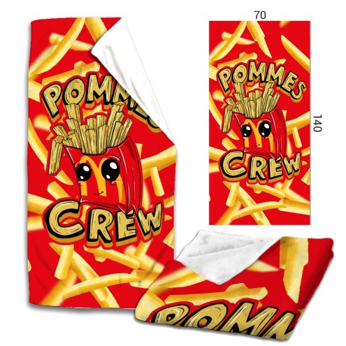 Pommes CREW Microfaser Badetuch